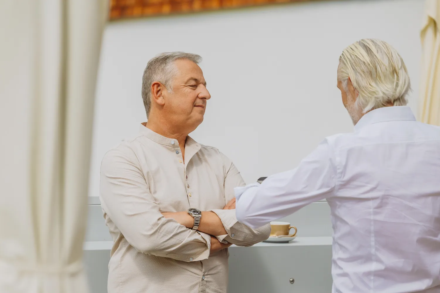 Impression 1 – Teilnehmer im Gespräch