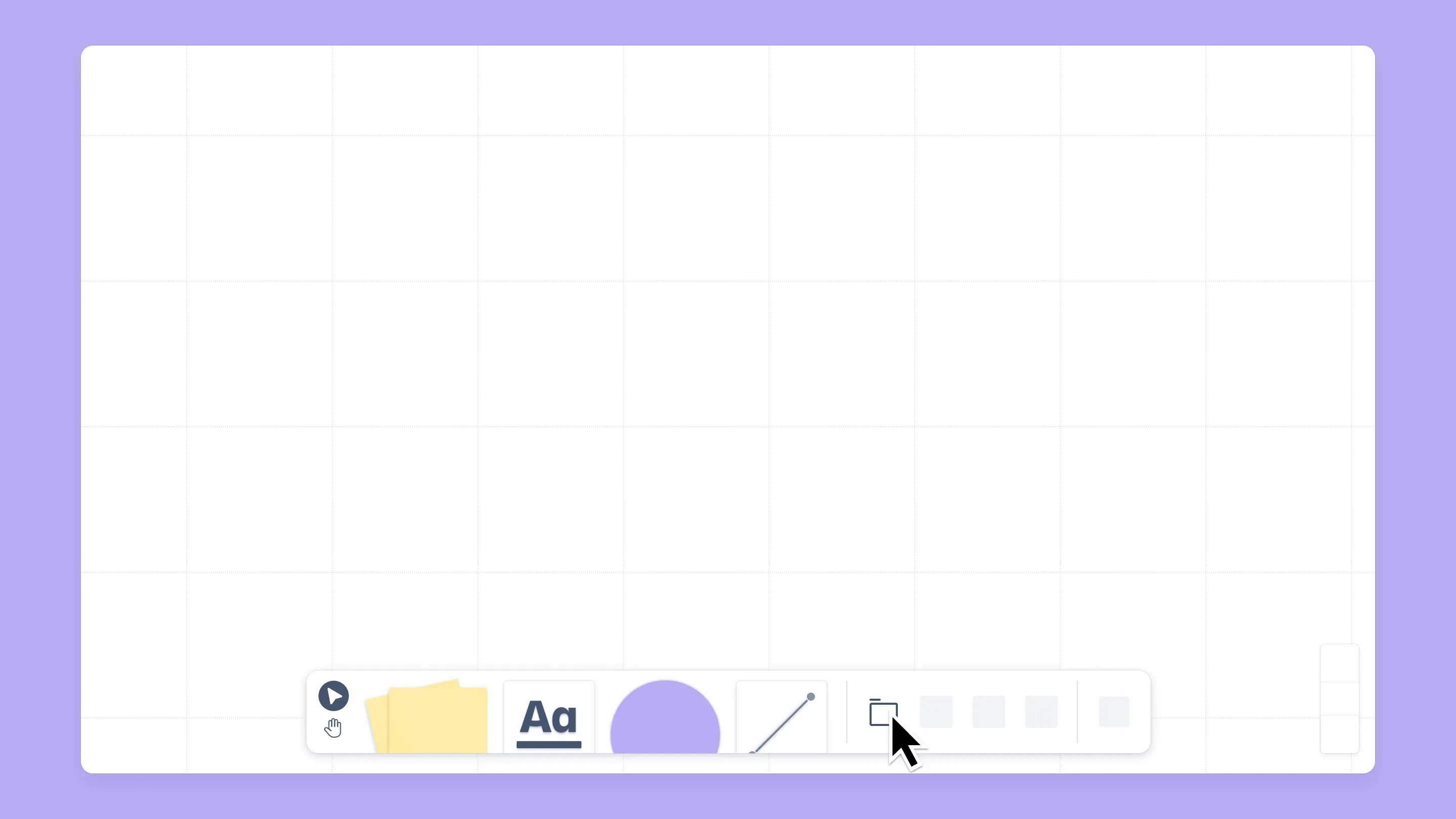 Animation zeigt das Erstellen eines Abschnitts über die Toolbar.
