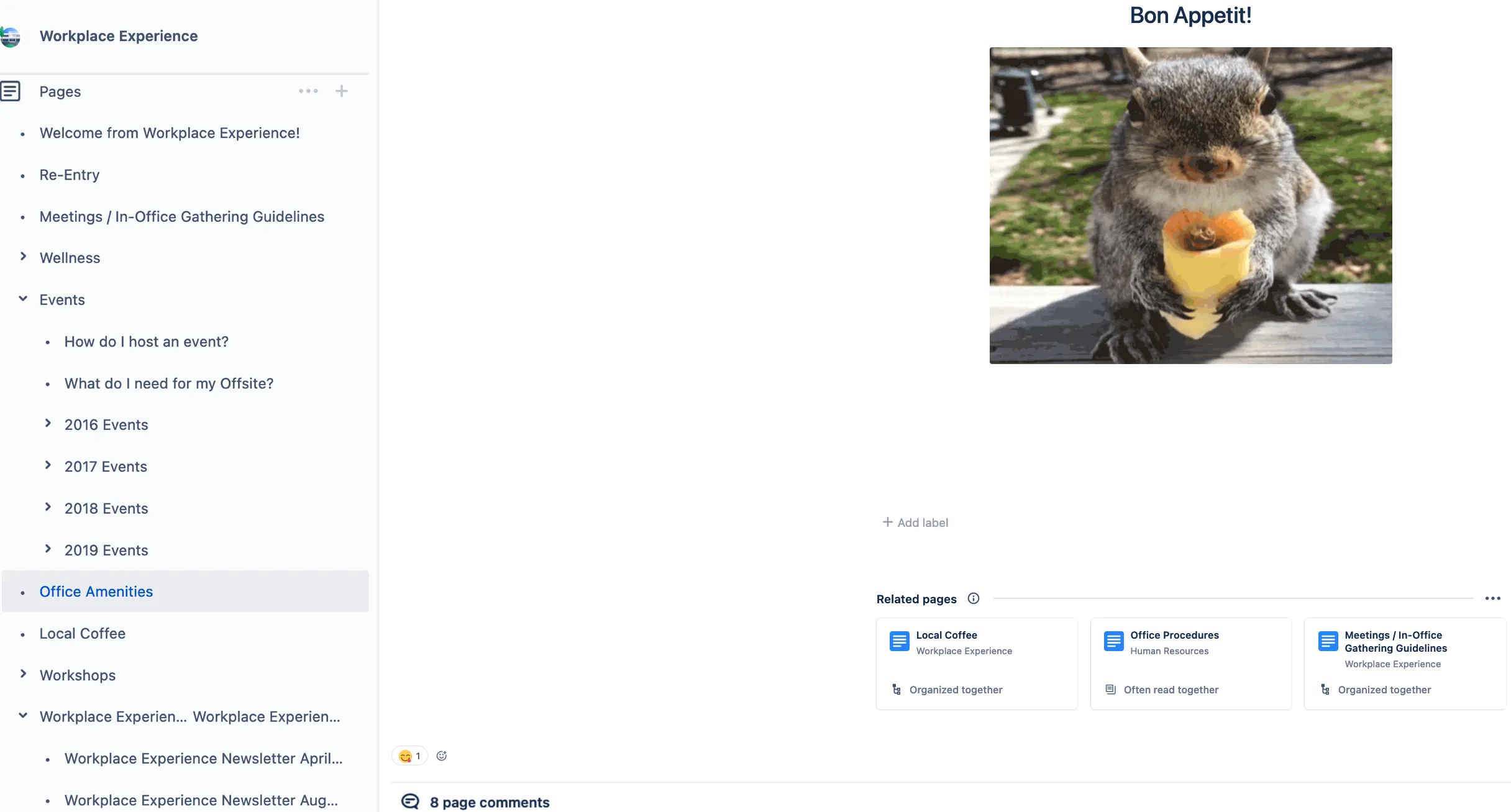 Automatisch generierte Leseempfehlungen am Ende einer Seite, vor dem Kommentarbereich