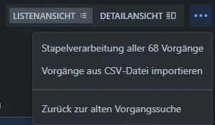Auswahl der Stapelverarbeitung in Jira