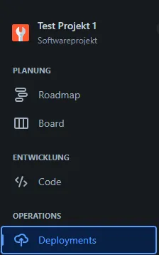 Dropdown-Menü in der Jira Seitenleiste zum Wechseln zwischen Projekten und Boards
