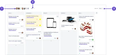 Board Ansichtsfilter