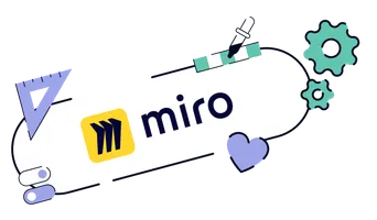 Eine Illustration von dem Miro Logo im Seibert Look