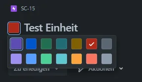 Farbauswahl in der Jira Vorgangsansicht
