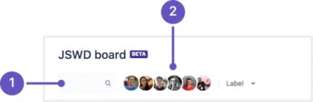 Board Filter Optionen