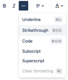 Strikethrough macro