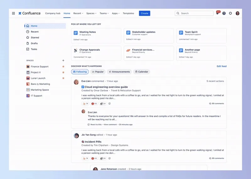 Animiertes GIF: Eine Nutzerin vergibt einen eindeutigen Namen für ihren Company Hub
