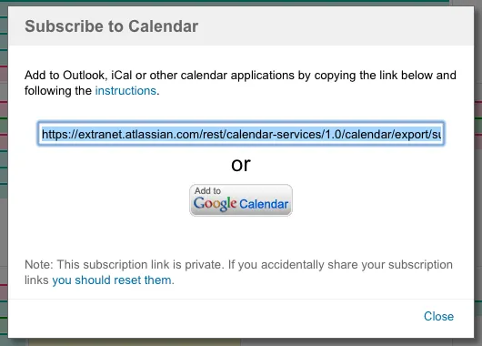 Teamkalender über Google Kalender abonnieren